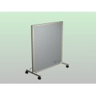 48 inch floor rack 1/2 inch system with a 16 guage sheet metal slatwall centre